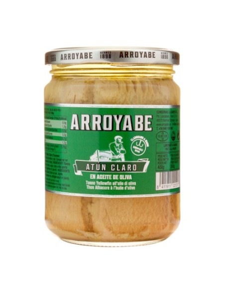 LOMOS ATUN CLARO AOVE 400GR ARROYABE